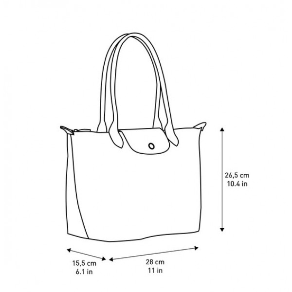 longchamp bag size in cm