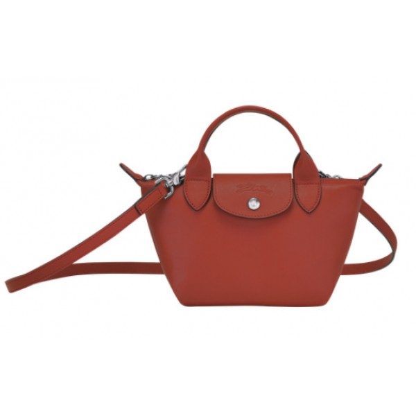 Sienna sale Longchamp Le Pliage Cuir Top Handle Bag with Leather ...